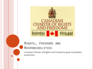 Rights, Freedoms and Responsibilities
