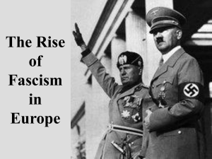 Rise of Fascism in Europe