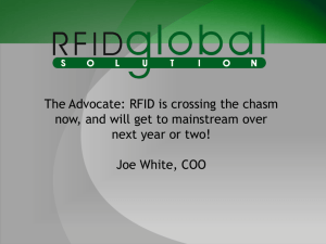 The Advocate: RFID is crossing the chasm now, and will
