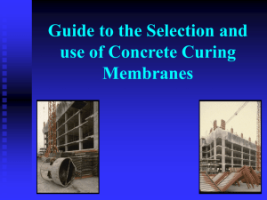 Concrete Curing Presentation