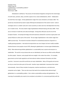 Debate Paper 5 Globalization