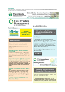 To help us to ensure you receive your weekly FPM Bulletin please
