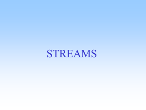 Streams—Running Water