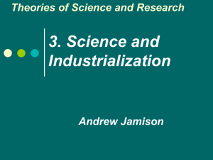 Science and Industrialization