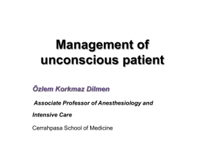 Management of unconscious patient