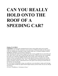 can you really hold onto the roof of a speeding car?