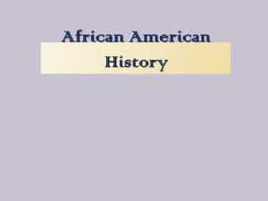 African American History - South Eastern School District