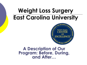 Weight Loss Surgery East Carolina University