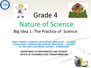 SC.4.N.2.1-SC.4.3.1 - Practicing Science