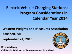 Program for EV Charging Stations - Western Weights and Measures