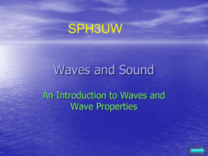 Waves and sound