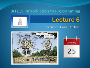 BIT115: Introduction to Programming