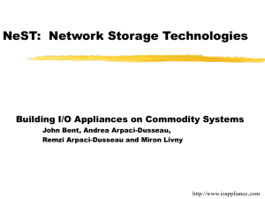 NeST: Network Storage Technologies