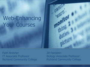 Web-Enhancing Your Courses