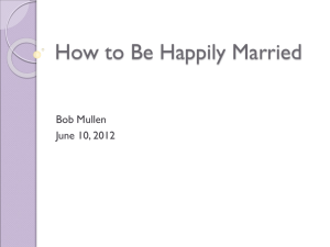 How to Be Happily Married - Westworth Church of Christ