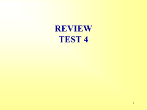 review test 1 - York College of Pennsylvania
