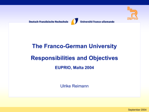 The Franco-German University, a university