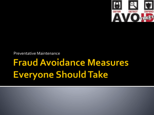 Fraud Avoidance Measures Presentation