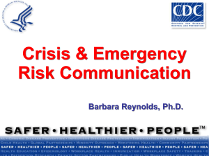 Communicating in a Crisis Is Different