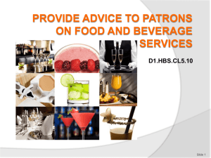 PPT_Provide-advice_to_patrons_on_food_&_bev_ser_refined