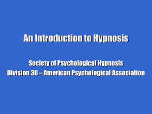 Introduction to Hypnosis