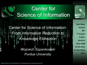 Emerging Frontiers of Science of Information