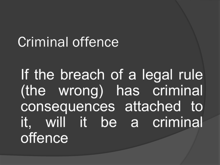 Criminal Offence