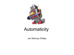 Automaticity - About Dr. Sticks