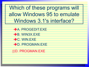 DOS/Windows Practice quiz