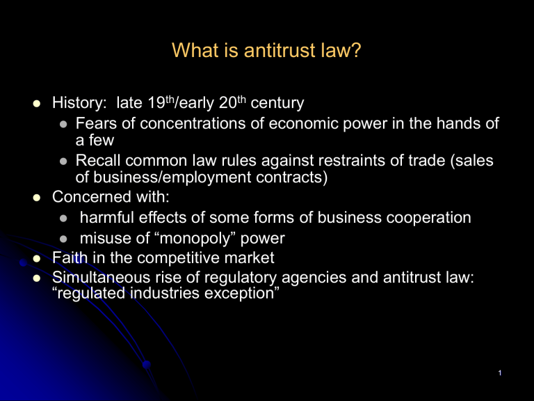 What Does Antitrust Laws Mean In Business