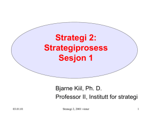 Strategi 2: Strategiprosessen