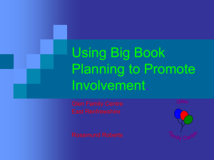 Using Big Book Planning to promote involvement.