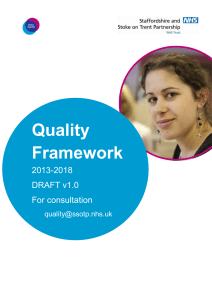 Quality Framework - Staffordshire and Stoke-On