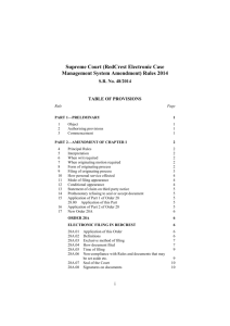 Supreme Court (RedCrest Electronic Case Management System