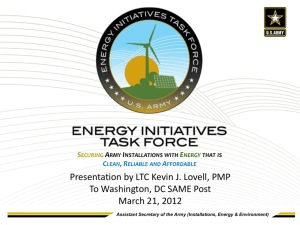 USACE Energy Initiatives Task Force