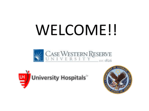 Chief's Orientation - Case Western Reserve University