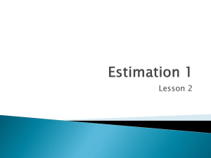 Estimation 1 - Lesson 2 moodle