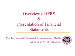 IAS 1 Presentation of Financial Statements