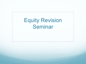 Equity Revision Seminar