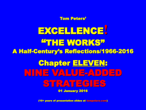 Nine Value-Added Strategies