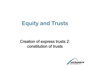 Creation of Express Trusts 2 PowerPoint