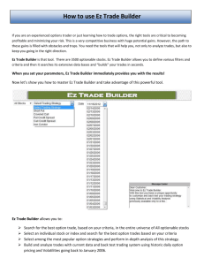 How to use Ez Trade Builder