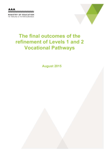 As part of the Levels 1 and 2 refinement process