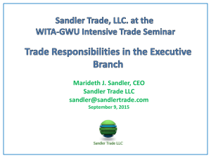 Sandler-Seminar 2: Trade Policy Making in Congress
