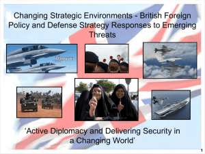 British Foreign Policy and Defense Strategy