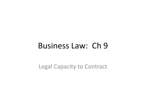 Business Law: Ch 9