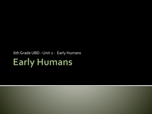 Early Humans PowerPoint