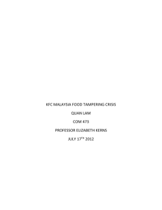 kfc malaysia food tampering crisis