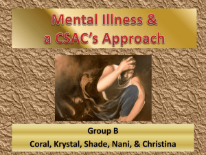 Mental Illnesses & CSAC Treatment