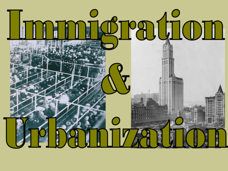 Immigration And Urbanization